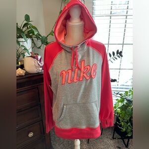Nike Women's pink and Gray Hoodie